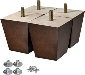 AORYVIC Wood Furniture Legs 3-inch for Square Couch